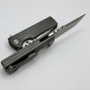 Chaves Knives T.A.K Ambidextrous Knife Drop Point M390 & Half Rocked Titanium Integral Handle Gen 2