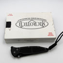 Microtech Socom D/A Vintage w/ Black Aluminum Handle & Black Tanto Serrated 154-CM