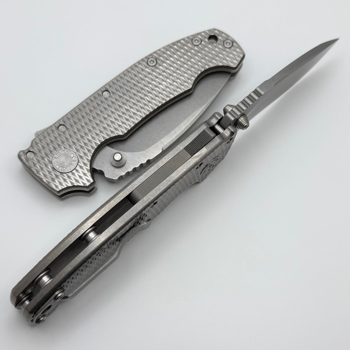 Demko Knives MG AD20 w/ Textured Titanium Handles & CPM-3V Kopis