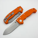 Demko Knives MG AD20 w/ Orange G-10 Handles & MagnaCut Butcher
