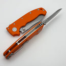 Demko Knives MG AD20 w/ Orange G-10 Handles & MagnaCut Butcher