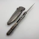 Marfione Select Microtech Socom Delta Ram-Lok w/ Titanium Handles & Bronze Accents & Spear Point Stonewash M390MK 159RL-10SMS2