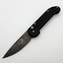 Pre-Owned Microtech UDT Vintage Raindrop Damascus w/ Black Aluminum Handle
