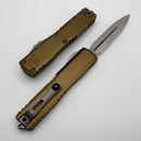 Microtech Ultratech Gen IV D/E Stonewash Double Full Serrated w/ Tan Handle 11224-D12TA