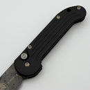 Pre-Owned Microtech UDT Vintage Raindrop Damascus w/ Black Aluminum Handle