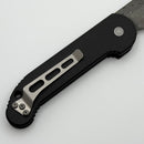 Pre-Owned Microtech UDT Vintage Raindrop Damascus w/ Black Aluminum Handle