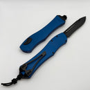 Heretic Hydra V4 Tactical w/ Blue Aluminum Handle & DLC Recurve H408-6A-BLU
