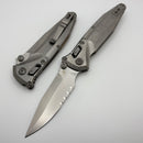 Marfione Select Microtech Socom Delta Ram-Lok w/ Titanium Handles & Bronze Accents & Spear Point Part Serrated Stonewash M390MK 159RL-11SMS2