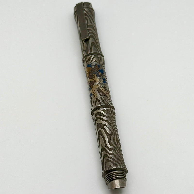 Dmitry Streltsov Bamboo Titanium Battle Motif Pen