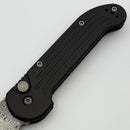 Pre-Owned Microtech LUDT Vintage Logo Damascus w/ Black Aluminum Handle