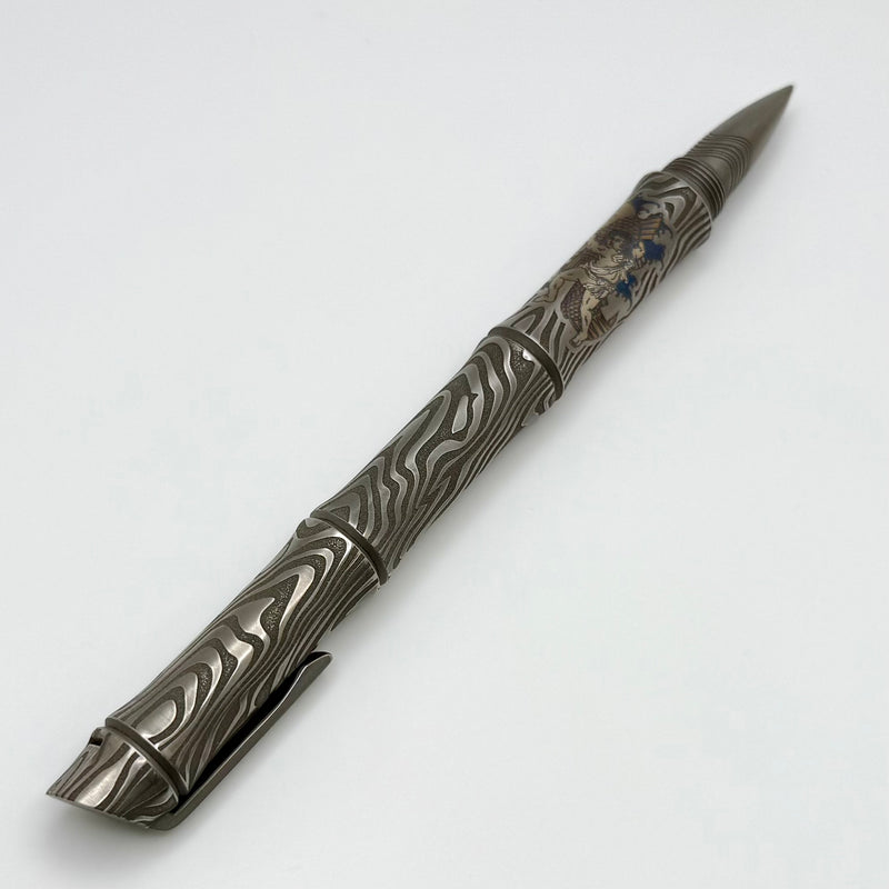 Dmitry Streltsov Bamboo Titanium Battle Motif Pen