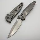 Marfione Select Microtech Socom Delta Ram-Lok w/ Titanium Handles & Blue Accents & Spear Point Stonewash M390MK 159RL-10SMS3