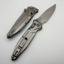 Marfione Select Microtech Socom Delta Ram-Lok w/ Titanium Handles & Blue Accents & Spear Point Stonewash M390MK 159RL-10SMS3