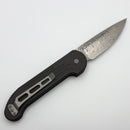 Pre-Owned Microtech LUDT Vintage Logo Damascus w/ Black Aluminum Handle