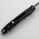 Pre-Owned Microtech LUDT Vintage Logo Damascus w/ Black Aluminum Handle
