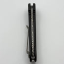 Pre-Owned Microtech LUDT Vintage Logo Damascus w/ Black Aluminum Handle