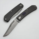Tactile Knife Co Ranger Slipjoint Titanium Handle w/ Purple Technocarbon Inlay & MagnaCut