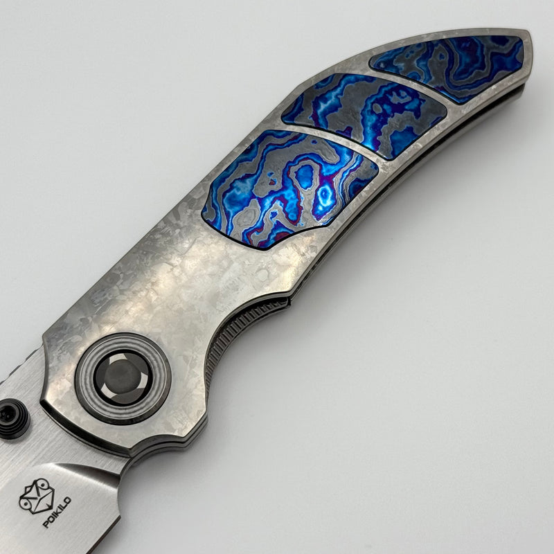 Poikilo Blade Christensen Knifeworks Casque Titanium Handles w/ 3 Piec
