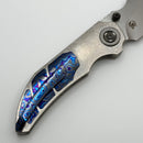Poikilo Blade Christensen Knifeworks Casque Titanium Handles w/ 3 Piece ZircuTi Inlays & Hand Rubbed M398