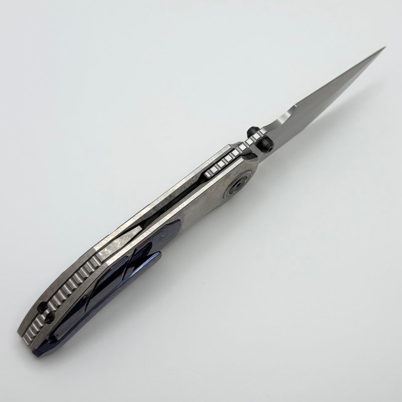 Poikilo Blade Christensen Knifeworks Casque Titanium Handles w/ 3 Piec