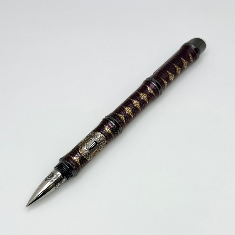 Dmitry Streltsov Bamboo Titanium Tsuba Motif Pen