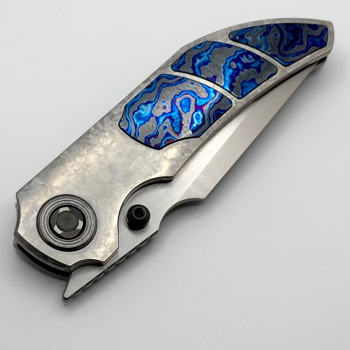 メーカー正規品WANWU LEZHI EDC 高級メタルギミックシリーズ Poikilo Blade Christensen Knifeworks Casque Titanium Handles w/ 3 Piec