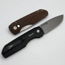 Pro-Tech Vero Designs Synapse Auto w/ Burlap Canvas Micarta/Aluminum Handle & MagnaCut 2025 Blade TX Vero.1