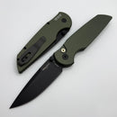Pro-Tech TR-3 Integrity Manual Green Aluminum Handles w/ DLC S35 2025 BLADE TX INT.1