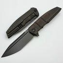 We Knife Breach Charcoal Gray Titanium Handle and Dark Gray Stonewashed M390 Blade WE25077-1