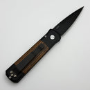 Pro-Tech Godson Bocote Inlaid Handles & Black 154-CM Blade 707-Bocote