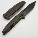 We Knife Breach Charcoal Gray Titanium Handle and Dark Gray Stonewashed M390 Blade WE25077-1