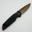 Pro-Tech TR-3 Black Aluminum Texas Logo w/ Rose Gold 154CM 2025 Blade TX TR-3 RG