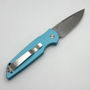 Pro-Tech TR-3 Tiffany Blue Aluminum w/ Pearl Button & Stonewash 154CM TR-3 LTD T. Blue