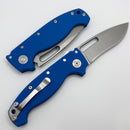 Demko Knives MG AD20S V2 Kopis CPM-20CV & Blue G-10 Peel Ply Handles