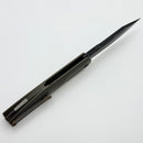 We Knife Flight Line Bronze Titanium Handle and Black Stonewashed M390 Blade WE23089-2