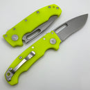 Demko Knives MG AD20S V2 Kopis CPM-20CV & Day Glow G-10 Handles