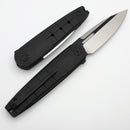 We Knife Hull Black Titanium Handle w/ Hand Polished Satin M390 Blade We24046-1