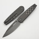 We Knife Hull Gray Titanium Handle w/ Stonewash M390 Blade We24046-2