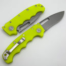 Demko Knives MG AD20S V2 Kopis CPM-20CV & Day Glow G-10 Peel Ply Handles