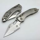 Microtech Marfione Select Manual Stitch RAM LOK Titanium Handles & Part Serrated Stonewash M390MK w/ Double Vapor Blast & Flamed Accents 169RL-11MS4