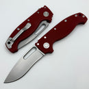 Demko Knives MG AD20S V2 Kopis CPM-20CV & Red G-10 Peel Ply Handles