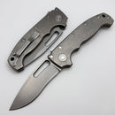 Demko Knives MG AD20S V2 Kopis CPM-20CV & Smooth Titanium Handles
