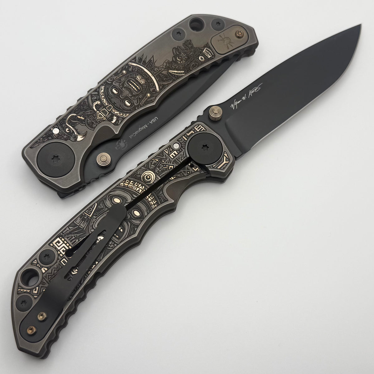Spartan Blades Harsey Folder Aztec Special Edition w/ 4