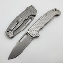 Demko Knives MG AD20S V2 Kopis CPM-20CV & Textured Titanium Handles