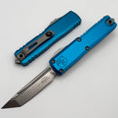 Microtech UTX-85 Gen IV w/ Blue Handle & Stonewash T/E M390MK 12334-10BL