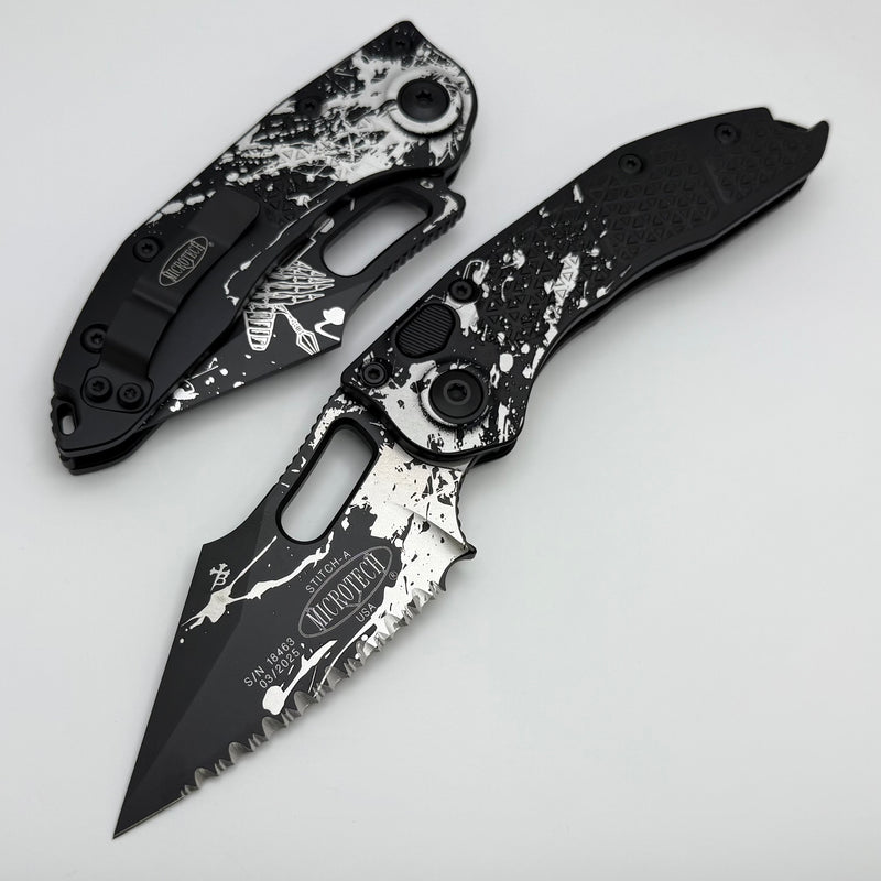Microtech Borka Stitch Auto S/E Full Serrated Battle Ready 169-3BYRND