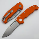 Demko Knives MG AD20S V2 Kopis CPM-20CV & Orange G-10 Peel Ply Handles