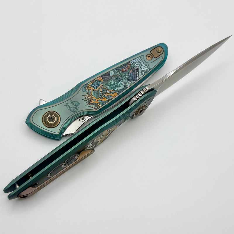 Spartan Blades Pandia Ronin Fire Titanium Handles w/ MagnaCut