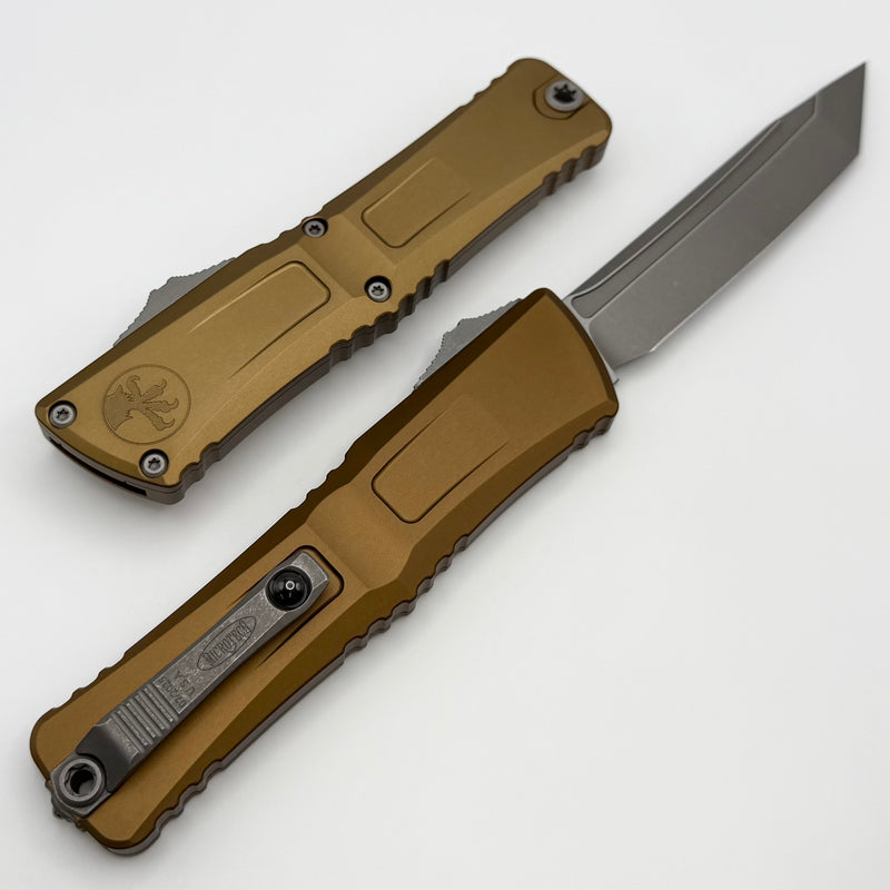 Microtech Knives Combat Troodon Gen III Apocalyptic Tanto w/ Tan Handle 1144-10APTA