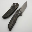 Mechforce & Barker Knives Collab Hokkaido w/ Tree Bark Titanium & CF Light Fat Carbon Handle & MagnaCut